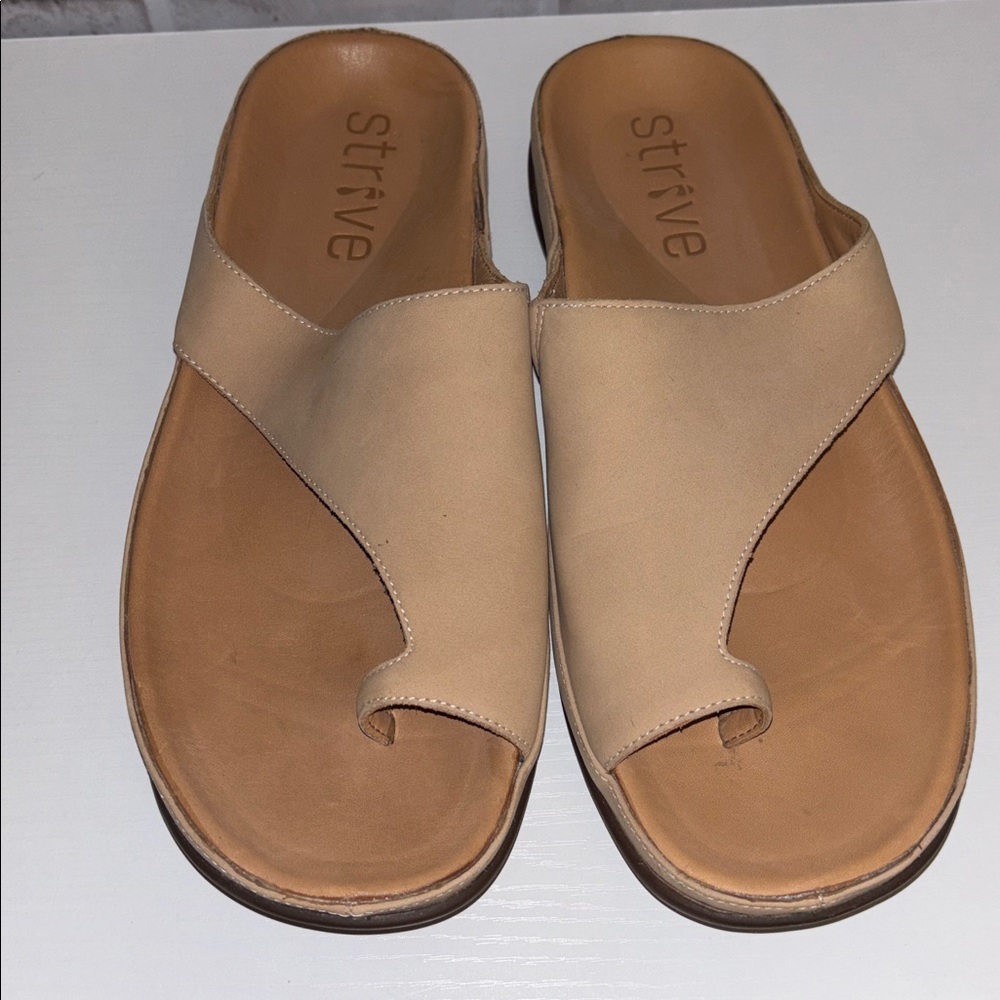 NWOB Strive Strive Capri Sandal in Nude 42 - Picture 2 of 4